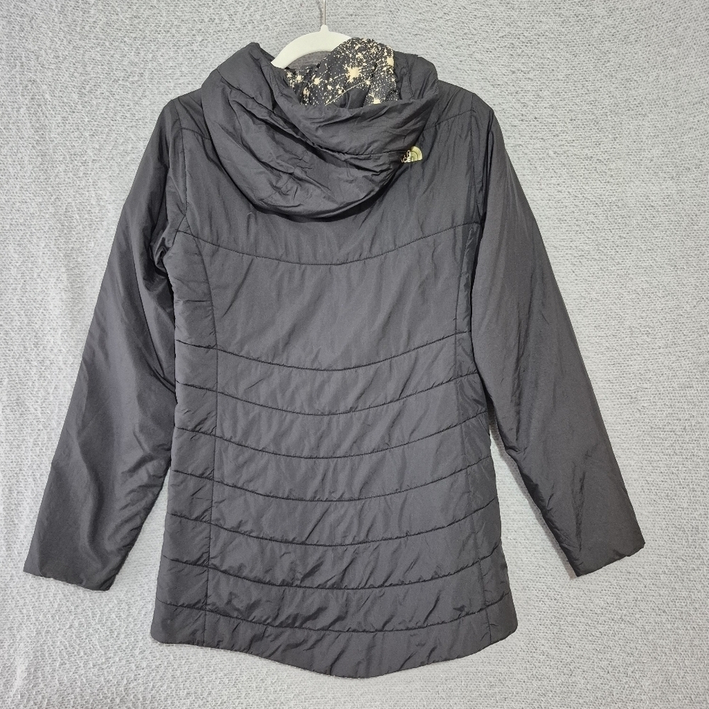 The North Face Women's Harway Heatseeker Parka Black Gold Starburst Print Jacket - Picture 2 of 9